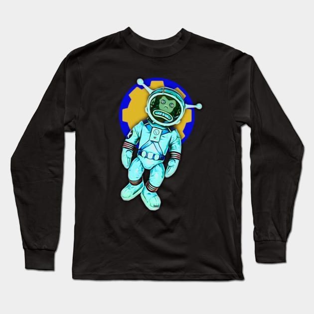 Space monkey Long Sleeve T-Shirt by Thomasky